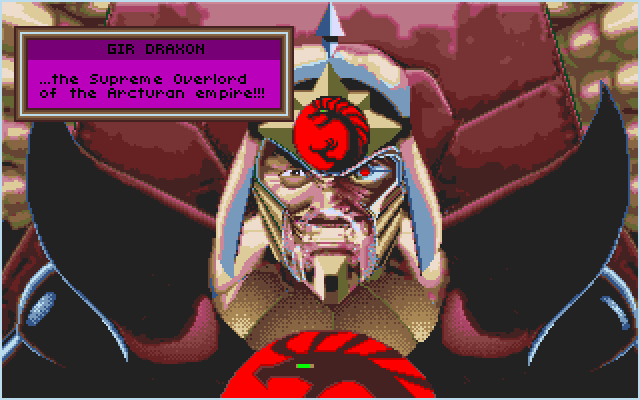 Stellar 7 Amiga Screenshot: Time to face Gir Draxon himself...