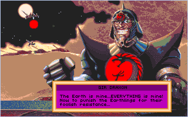 Stellar 7 Amiga Screenshot: Game over.