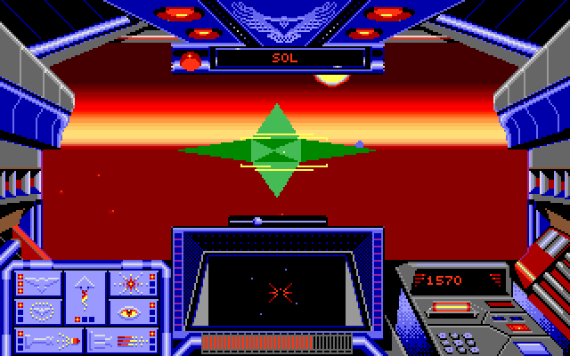 Stellar 7 Amiga Screenshot: This gem warps you to the next level.