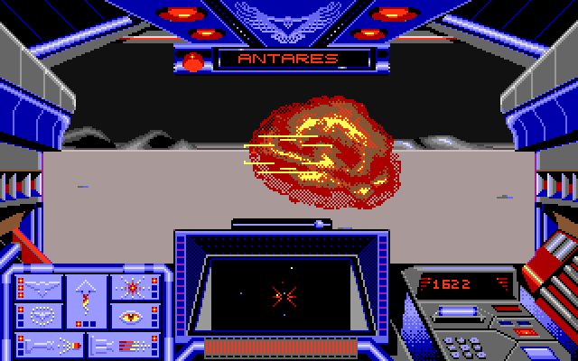 Stellar 7 Amiga Screenshot: Enemy destroyed...