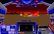 Stellar 7 for Amiga - Attacking a tank...