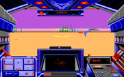 Stellar 7 for Amiga - Some enemies fly, and fast...