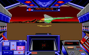 Stellar 7 for Amiga - Close encounter with an enemy plane...