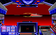 Stellar 7 for Amiga - The screen turns red when you are cloaked.