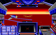 Stellar 7 for Amiga - Game start.