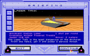 Stellar 7 for Amiga - Each enemy has different capabilities.