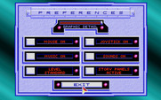 Stellar 7 for Amiga - Game preferences.