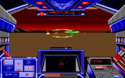 Stellar 7 for Amiga - Those green probes attack you with lasers...