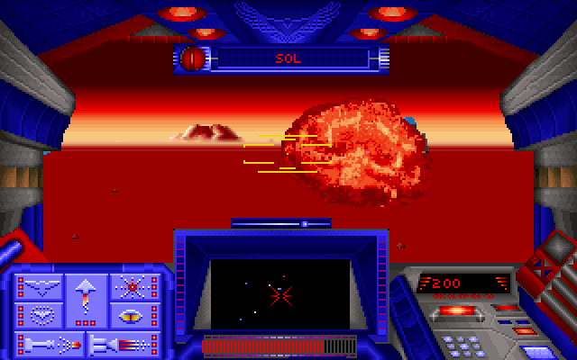 Stellar 7 IBM PC/Compatibles Screenshot: Enemy destroyed!