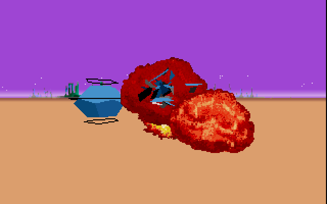 Stellar 7 IBM PC/Compatibles Screenshot: This looks like game over.