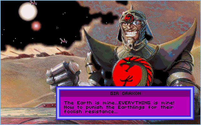 Stellar 7 IBM PC/Compatibles Screenshot: Gir Draxon has won.