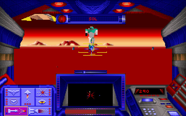 Stellar 7 IBM PC/Compatibles Screenshot: The first end of level boss.
