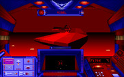 Stellar 7 for IBM PC/Compatibles - Sneaking up on an enemy tank while cloaked.