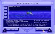 Stellar 7 for IBM PC/Compatibles - Mission briefing; about the sandsled.
