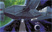 Stellar 7 for IBM PC/Compatibles - The Acturan launches the attack.