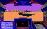 Stellar 7 for IBM PC/Compatibles - Attacking a tank.