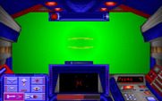 Stellar 7 for IBM PC/Compatibles - The screen flashes colors when traveling to the next level.