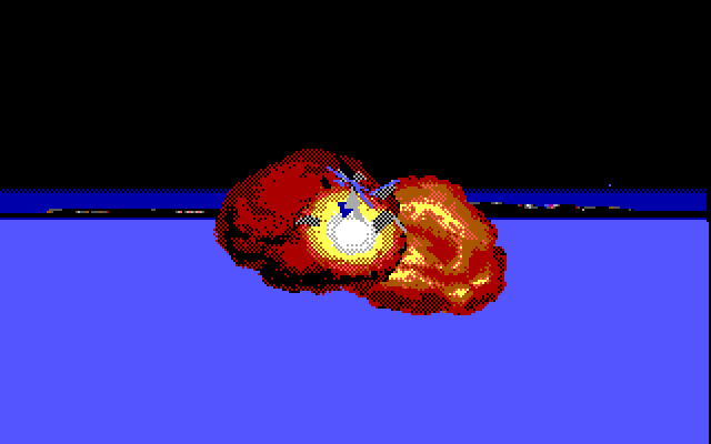 Stellar 7 IBM PC/Compatibles Screenshot: The Raven has been destroyed!