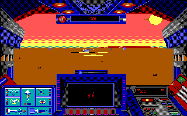 Stellar 7 IBM PC/Compatibles Screenshot: Enemy sighted!