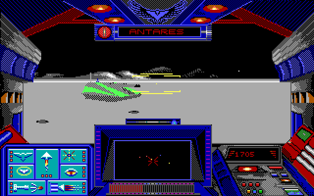 Stellar 7 IBM PC/Compatibles Screenshot: Tank sighted...