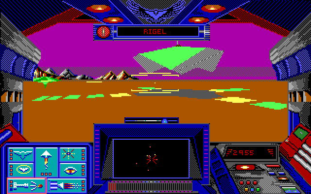 Stellar 7 IBM PC/Compatibles Screenshot: This bay replenishes your energy.