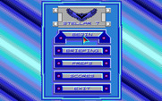Stellar 7 for IBM PC/Compatibles - The main menu.