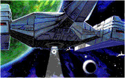 Stellar 7 for IBM PC/Compatibles - The Arcturan armada launches an attack.