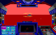 Stellar 7 for IBM PC/Compatibles - The screen turns red when you are cloaked.