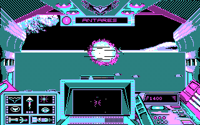 Stellar 7 IBM PC/Compatibles Screenshot: Enemy destroyed on Antares!