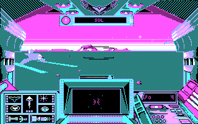 Stellar 7 IBM PC/Compatibles Screenshot: The game begins.