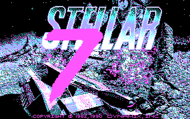 Stellar 7 IBM PC/Compatibles Screenshot: Title screen.