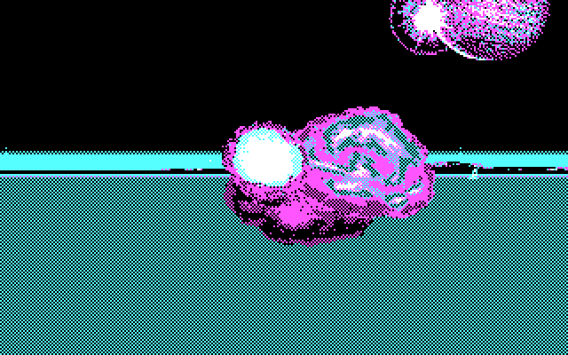 Stellar 7 IBM PC/Compatibles Screenshot: The Raven has been destroyed.
