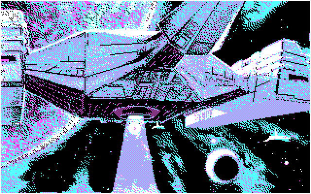 Stellar 7 IBM PC/Compatibles Screenshot: The Arcturan armada prepares to launch a battle.