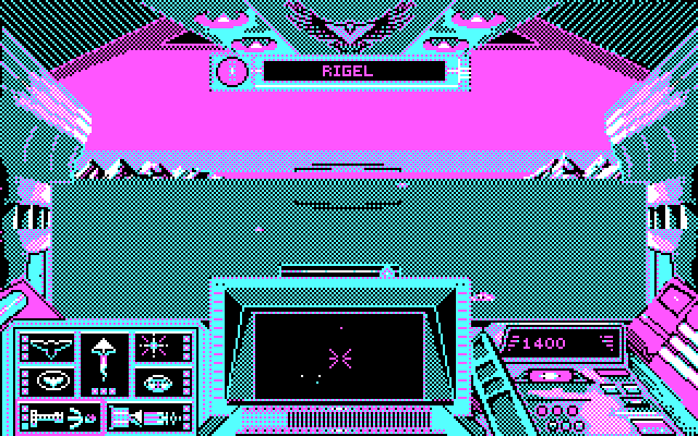 Stellar 7 IBM PC/Compatibles Screenshot: Beginning on Rigel.