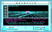 Stellar 7 for IBM PC/Compatibles - Mission briefing; about the sandsled.