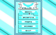 Stellar 7 for IBM PC/Compatibles - The main menu.