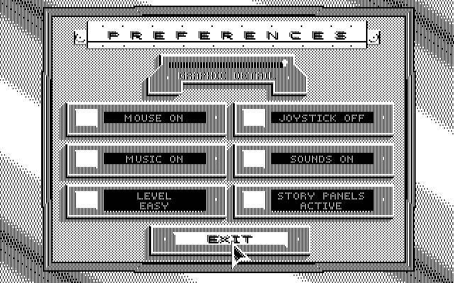 Stellar 7 IBM PC/Compatibles Screenshot: Game preferences.