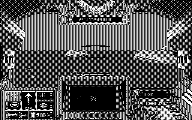 Stellar 7 IBM PC/Compatibles Screenshot: The screen changes color when you are cloaked.
