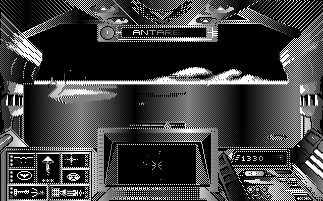 Stellar 7 IBM PC/Compatibles Screenshot: Attacking a tank.