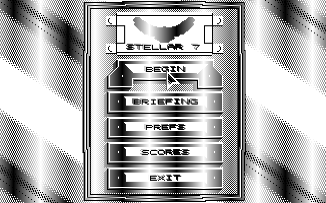Stellar 7 IBM PC/Compatibles Screenshot: Game credits.