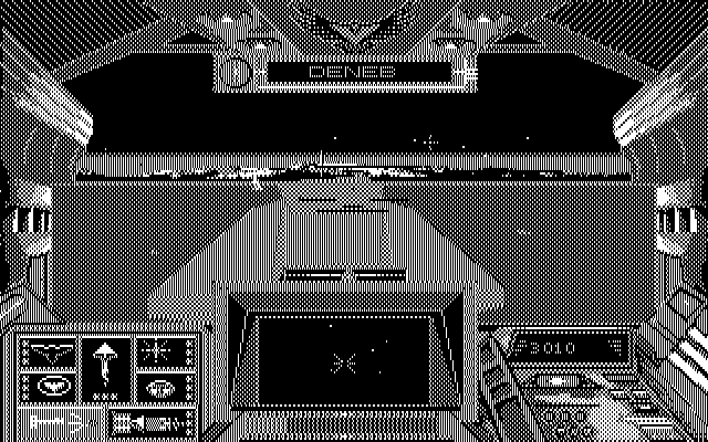 Stellar 7 IBM PC/Compatibles Screenshot: Crashed into an enemy tank.