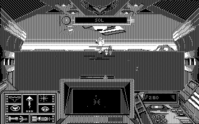 Stellar 7 IBM PC/Compatibles Screenshot: Fighting the first end of level boss.