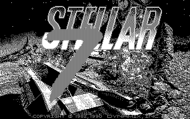 Stellar 7 IBM PC/Compatibles Screenshot: Title screen.