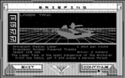 Stellar 7 for IBM PC/Compatibles - Mission briefing...one of several enemies you'll encounter.