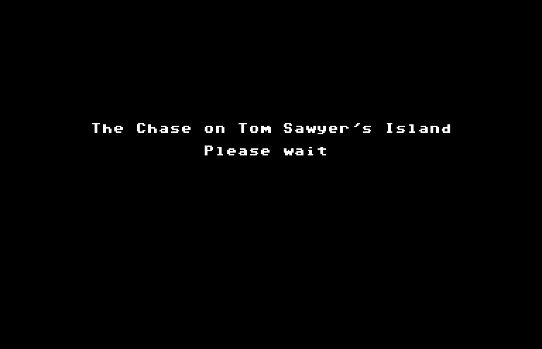 The Chase on Tom Sawyer's Island Commodore 64 Screenshot: Please wait, program loading...