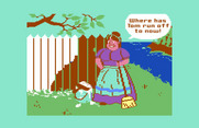 The Chase on Tom Sawyer's Island for Commodore 64 - Introduction; where has Tom run off to now?