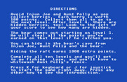 The Chase on Tom Sawyer's Island for Commodore 64 - Directions.