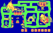 Chase on Tom Sawyer's Island, The for IBM PC/Compatibles - Uh oh, Tom Sawyer is surrounded!