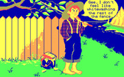 Chase on Tom Sawyer's Island, The for IBM PC/Compatibles - Introduction; Tom doesn't feel like working.