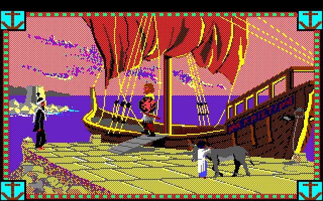 Conquests of Camelot: The Search for the Grail Amiga Screenshot: Arriving at my destination...